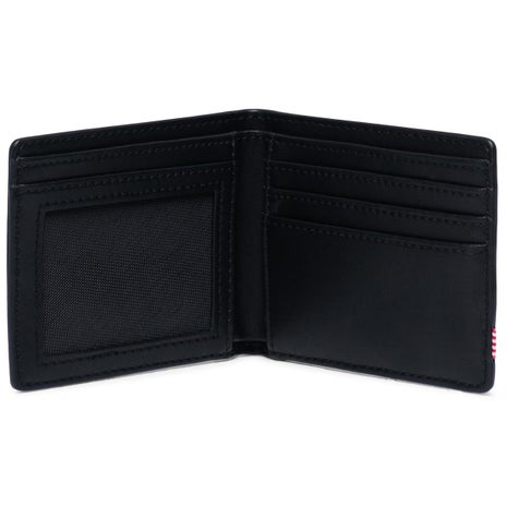 Herschel Hank Leather RFID Wallet in Black