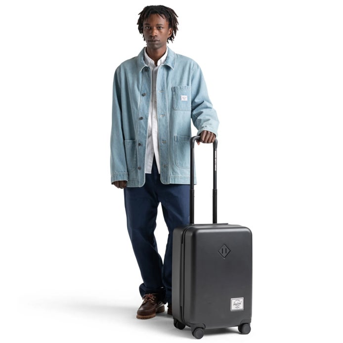 Herschel Heritage Hardshell Large Carry On Luggage in Black