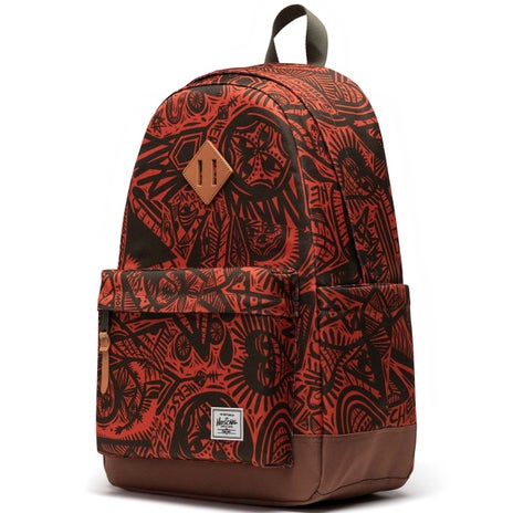 Herschel Thomas Campbell Heritage Backpack in Forest Night/Saddle Brown