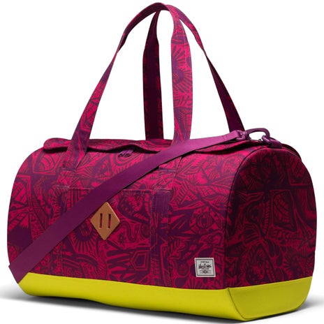 Herschel Thomas Campbell Heritage Duffle in Hollyhock/Evening Primrose