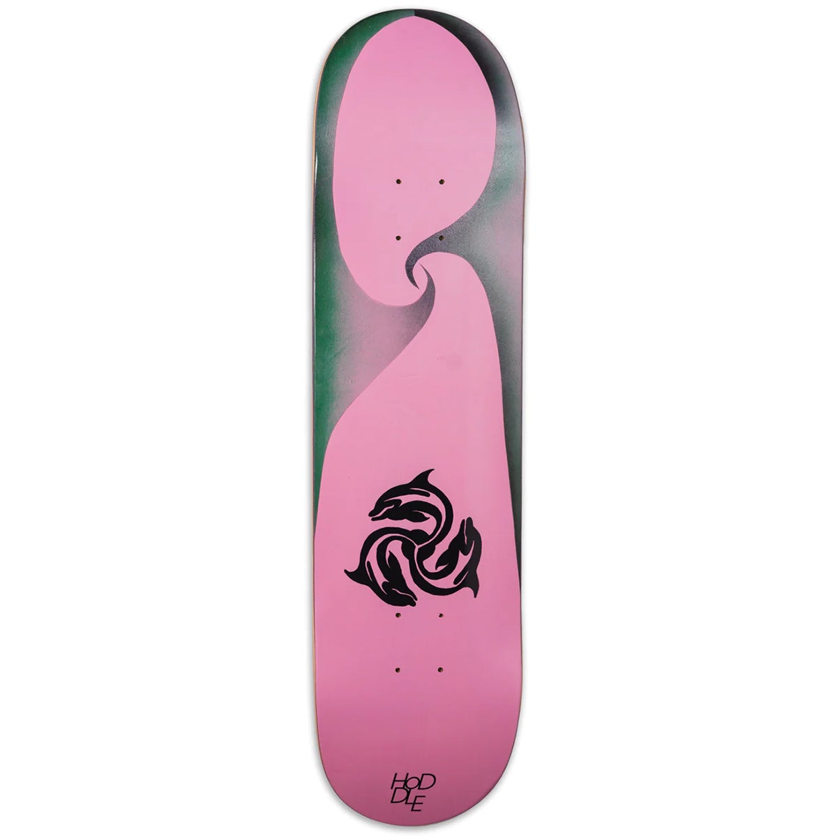 Hoddle Turbo Dolphin Swirl Skateboard Deck in Team Boardertown