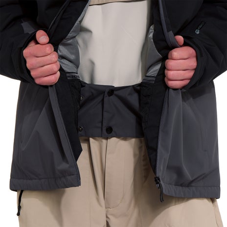 Horsefeathers Crown Jacket in Black/Iron