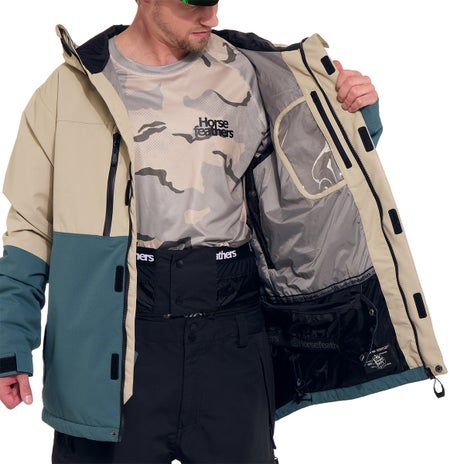 Horsefeathers Track Jacket in Mojave/Hydro
