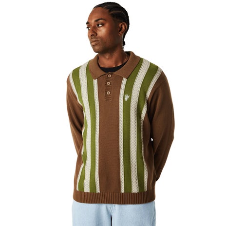 Huf Cambridge Sweater in Mud