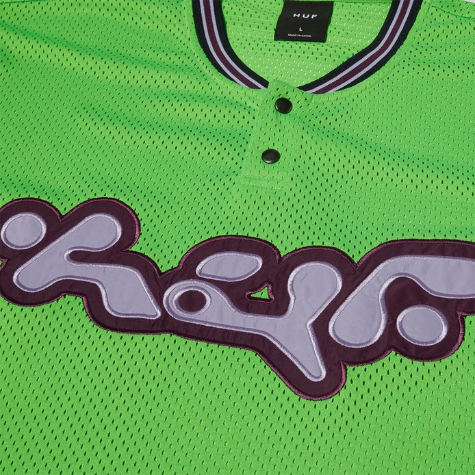 Huf Halftime Henley Jersey in Clover