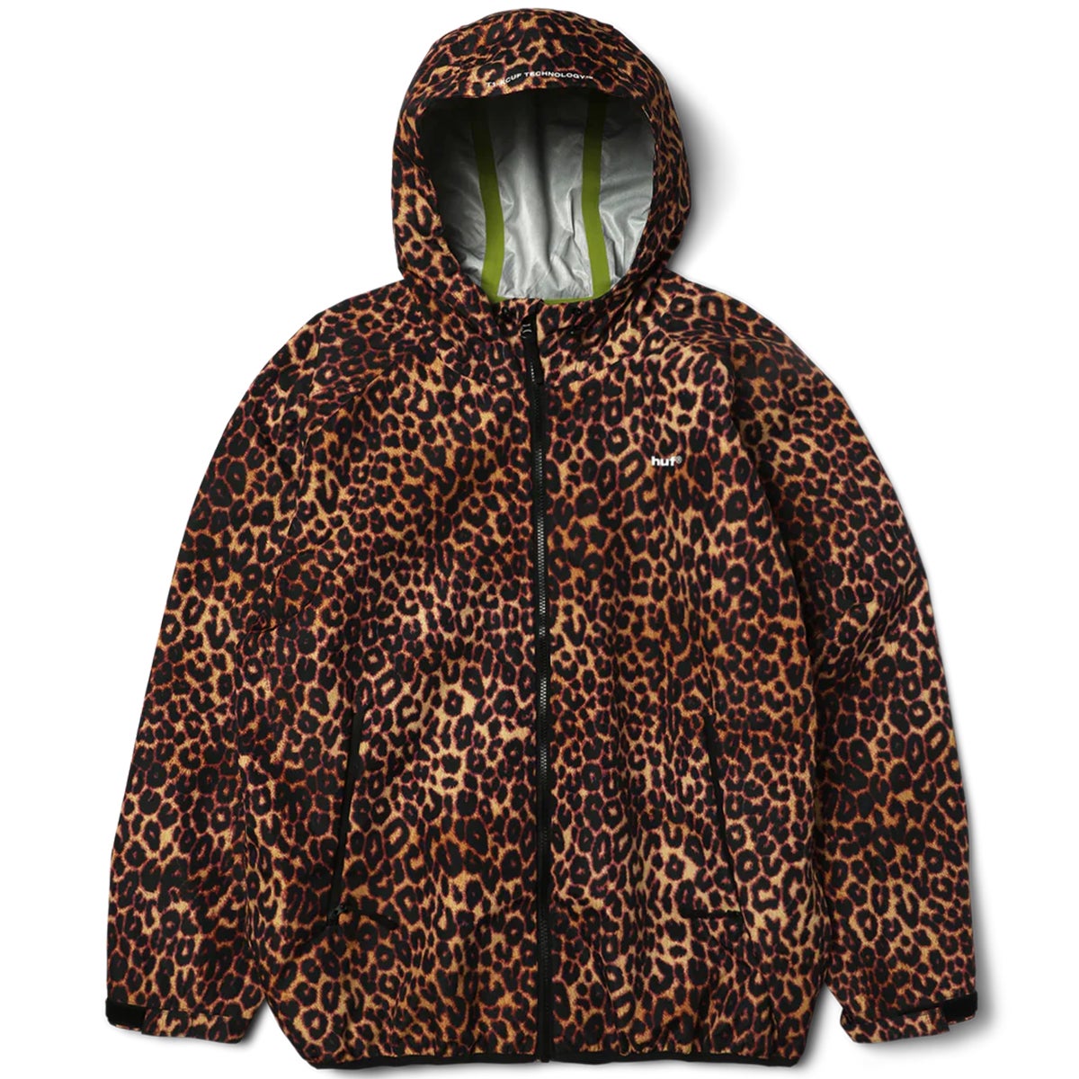 Huf Rainier Printed Shell Jacket in Brown | Boardertown