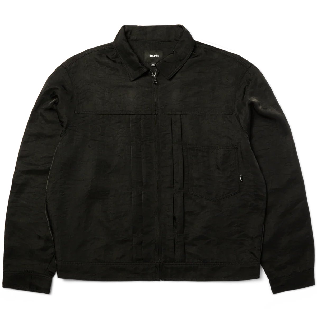 Huf X Thrasher Trucker Jacket in Black | Boardertown