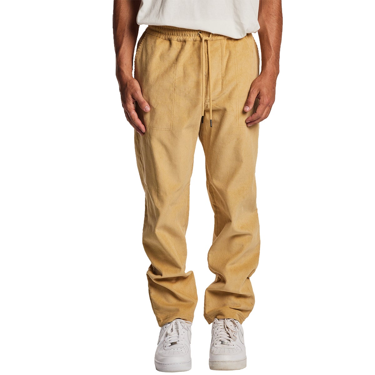 Huffer 9 To 5 Cord Relax Pant in Brown 