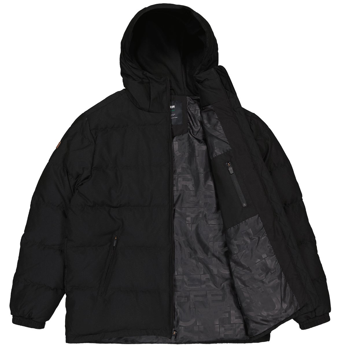 Huffer Classic Down Jacket in Black Boardertown