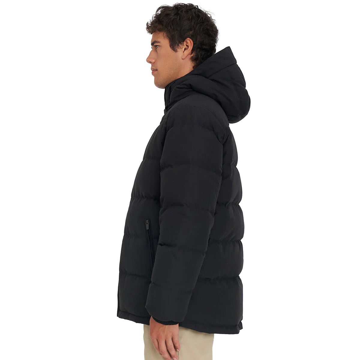 Huffer Classic Down Jacket in Black | Boardertown
