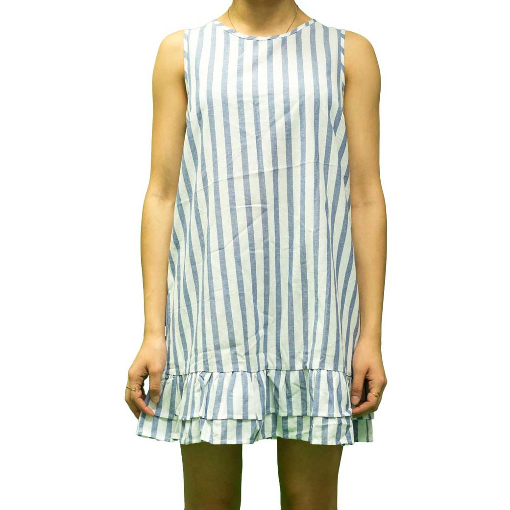 Huffer Hooper Lila Dress in Blue/White