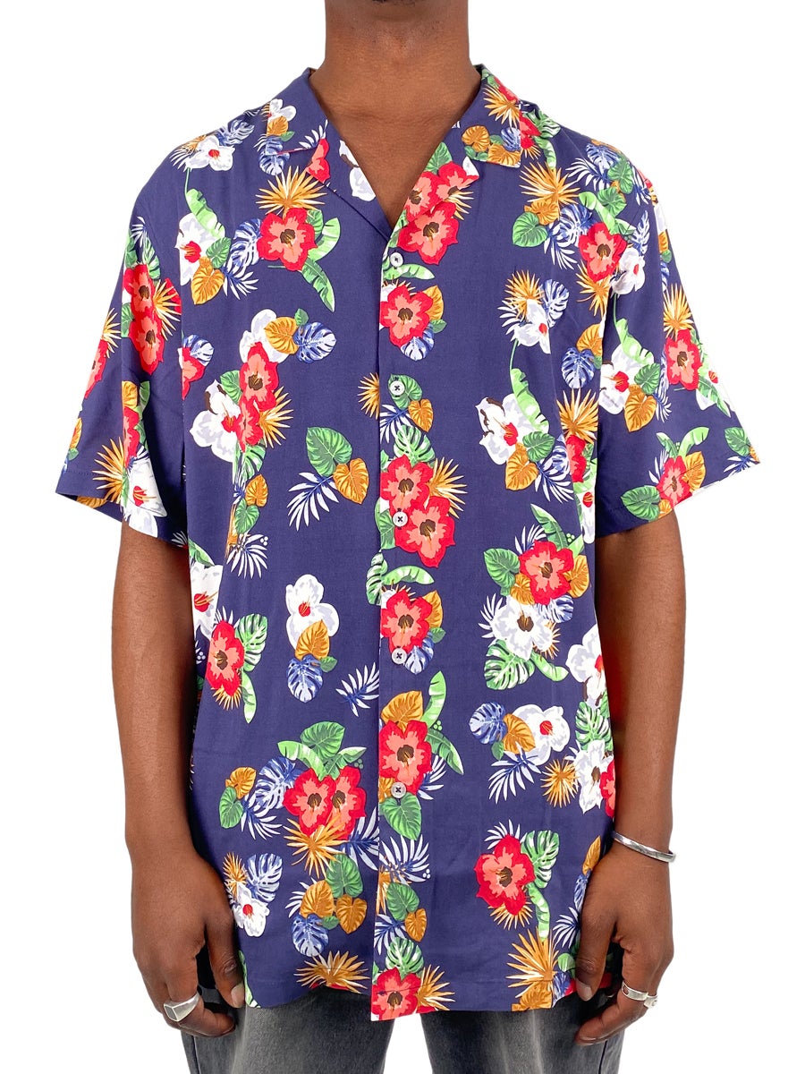 Huffer Sessions Party Shirt in Navy 
