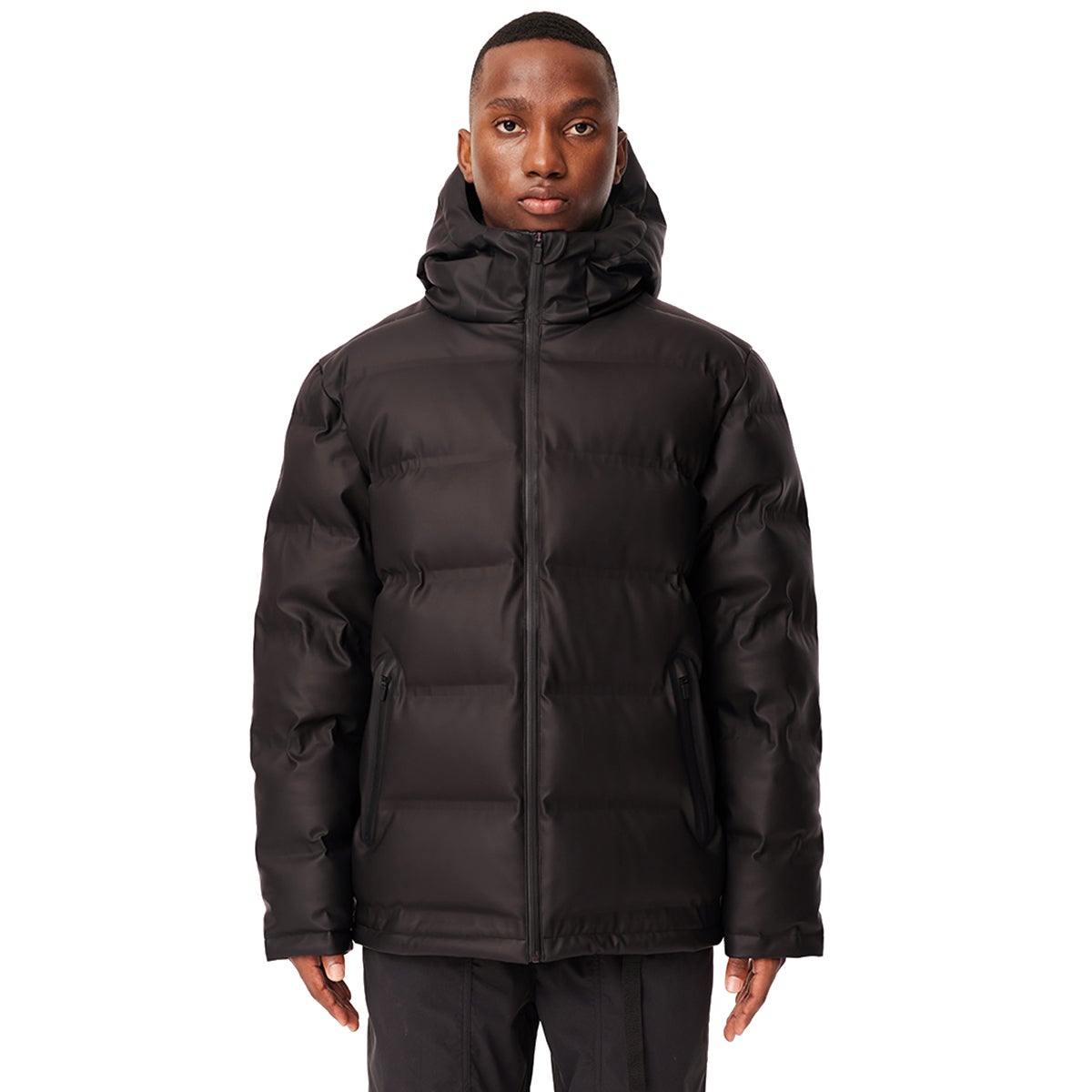Huffer Superdown Jacket in Black Boardertown