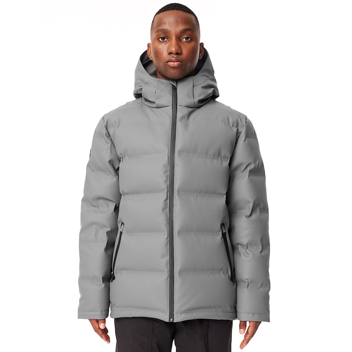 Huffer Superdown Jacket in Grey Boardertown