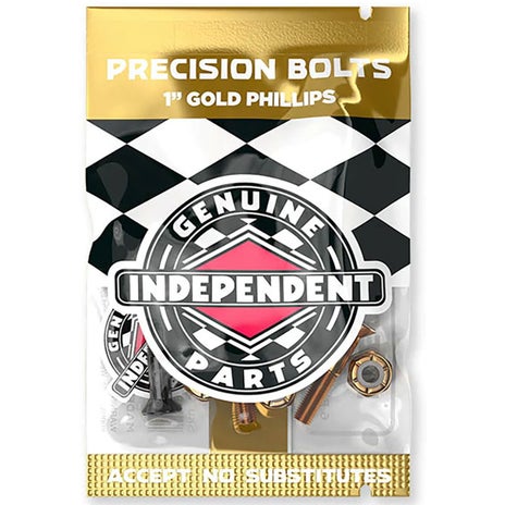 Independent Phillips Precision Bolts Hardware 8pk in Black/Gold