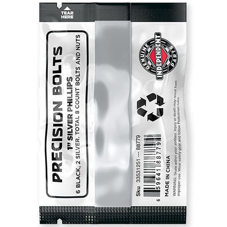 Independent Phillips Precision Bolts Hardware 8pk in Black/Silver
