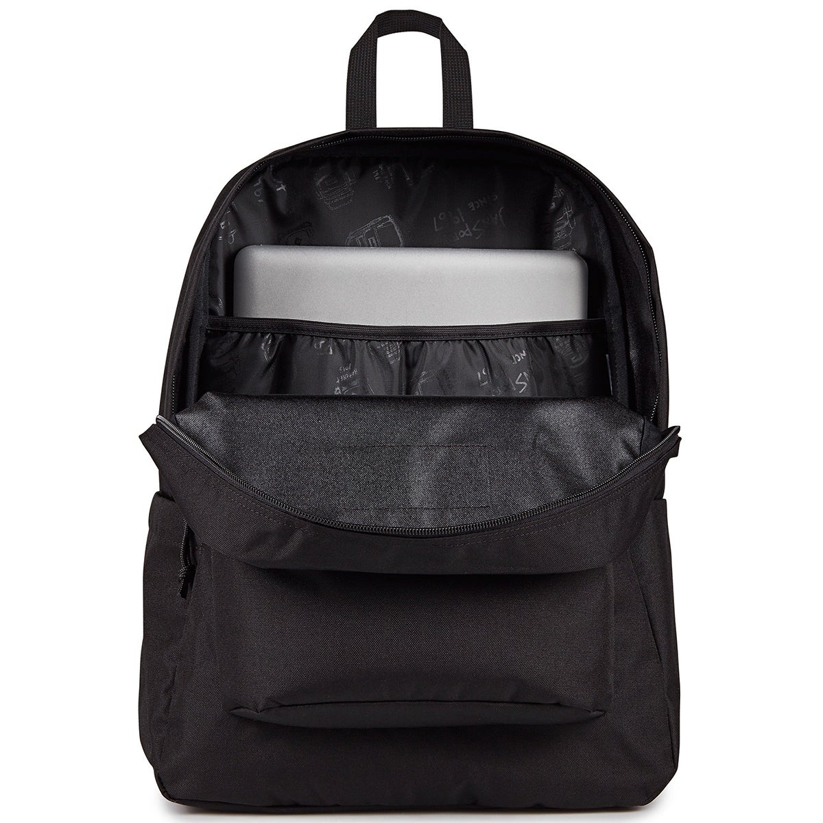 Jansport Superbreak Plus 26L Backpack in Monochrome Black