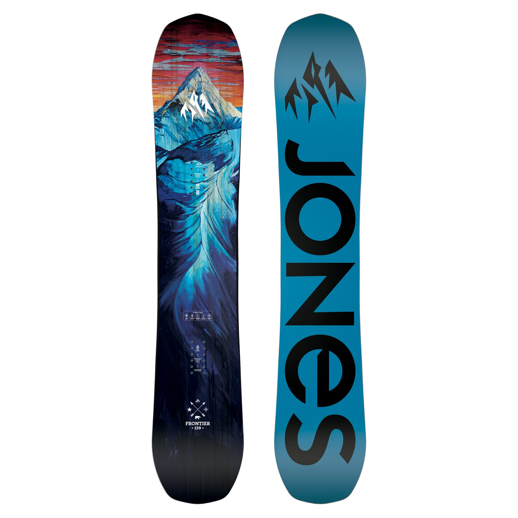 Jones Frontier Snowboard 2022 in 158W Boardertown