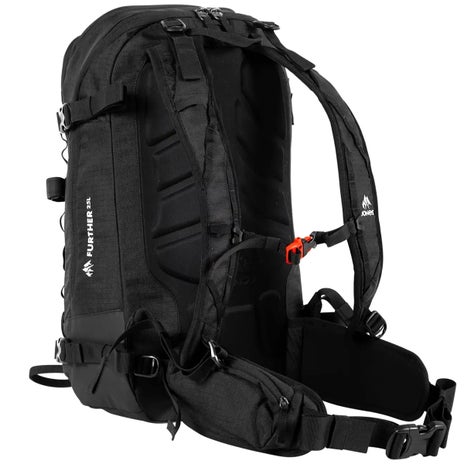 Jones Further 25L Backpack in Stealth Black