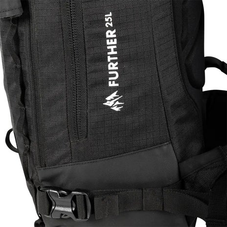 Jones Further 25L Backpack in Stealth Black
