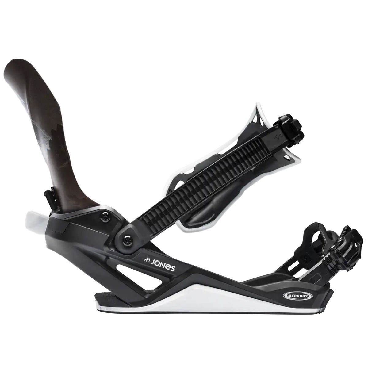 Jones Mercury FASE Snowboard Bindings 2027 in MTN Black/Silver