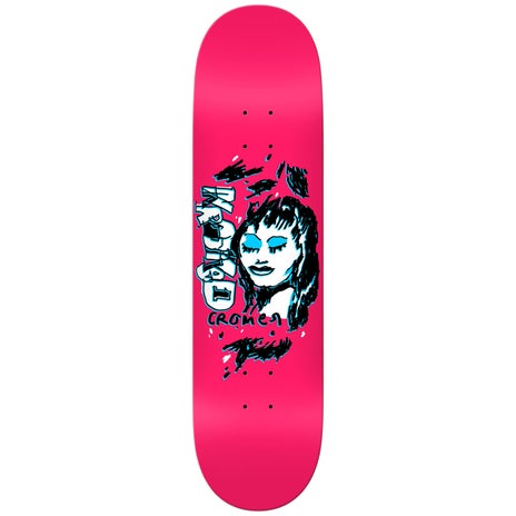 Krooked Pink And Blue Skateboard Deck in Cromer