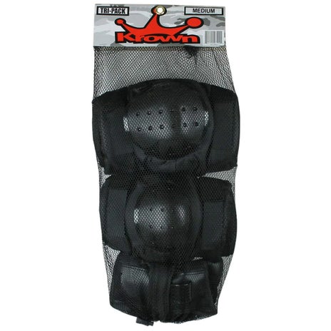 Krown Action Tri Pack Pad Set in Black