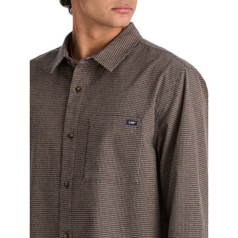 Lee Bateman L/S Shirt in Navy Check