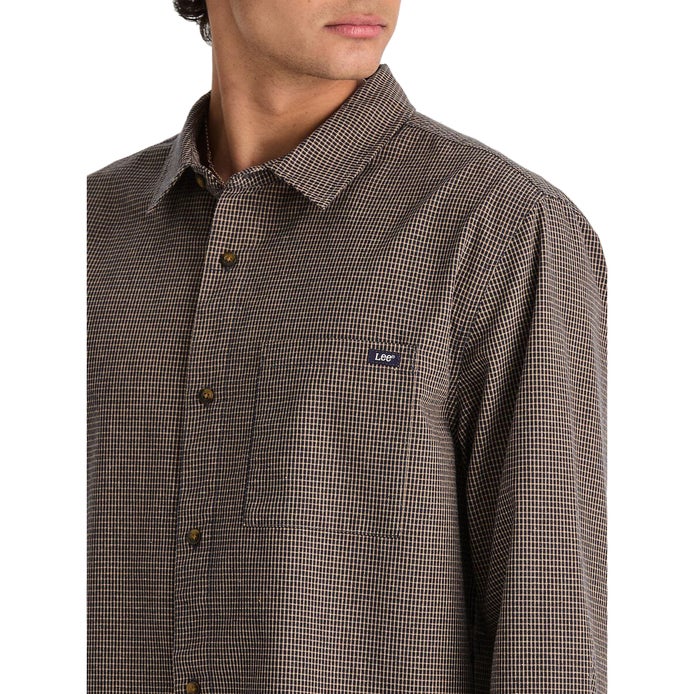 Lee Bateman L/S Shirt in Navy Check