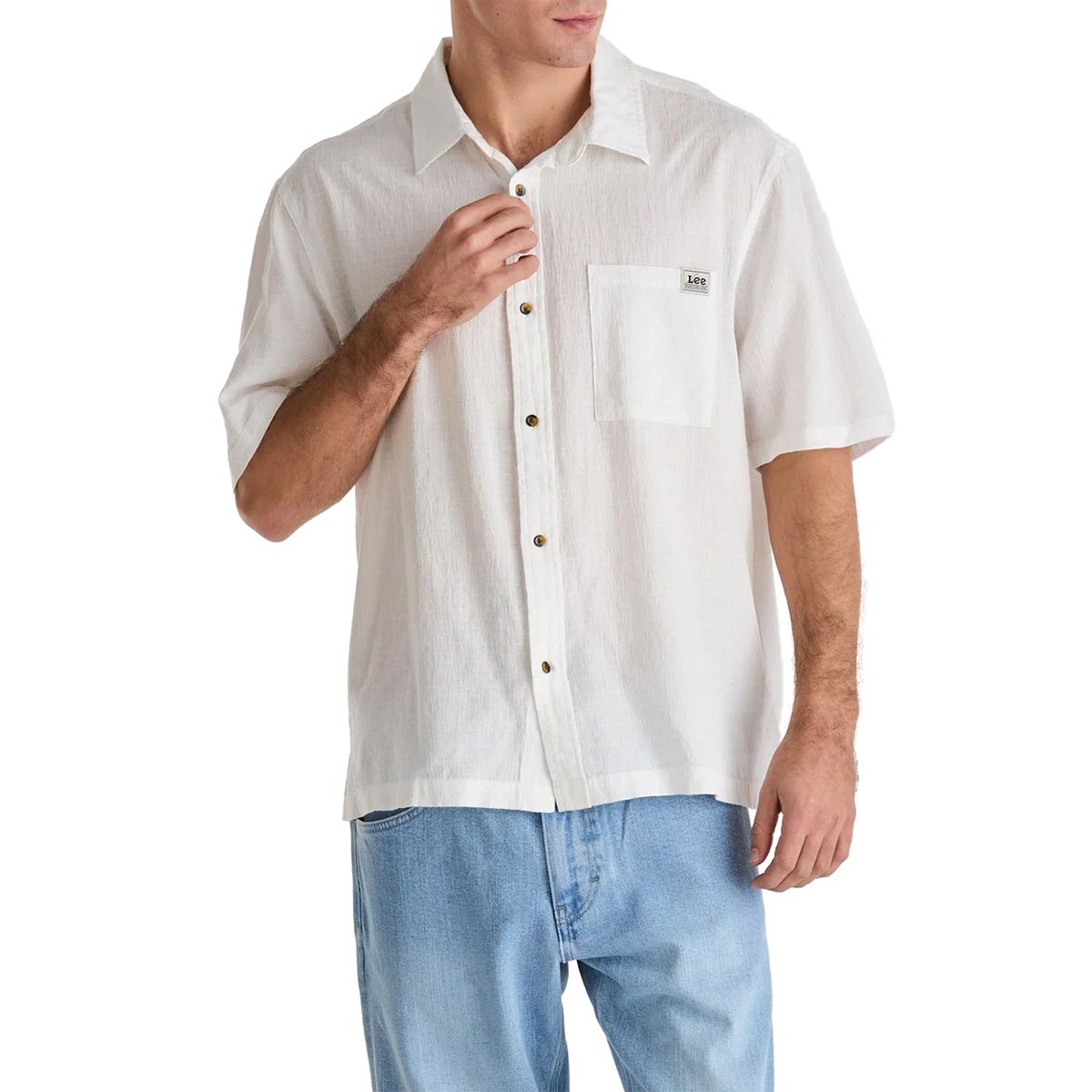 Lee Boxcutter Shirt in White Night | Boardertown