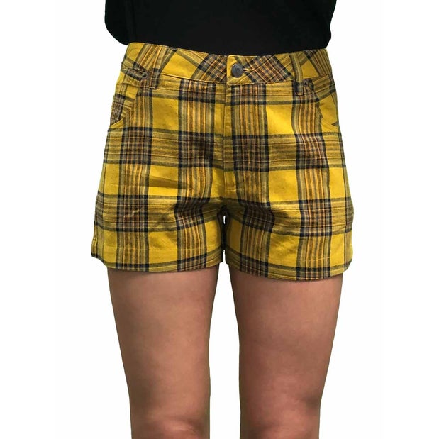 Lower Chloe Short in Yellow Tartan