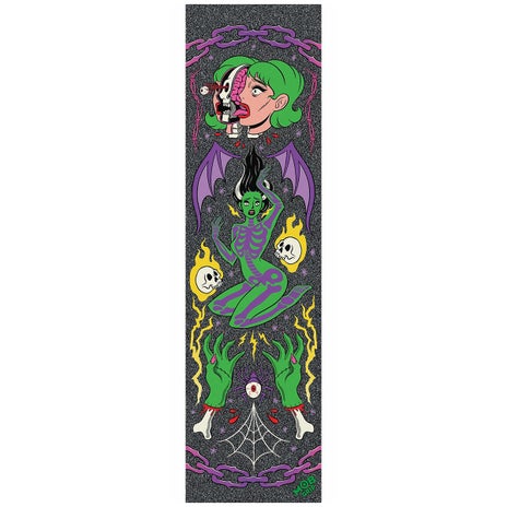 Mob x Tragic Girls Sorcery Skateboard Grip in Black