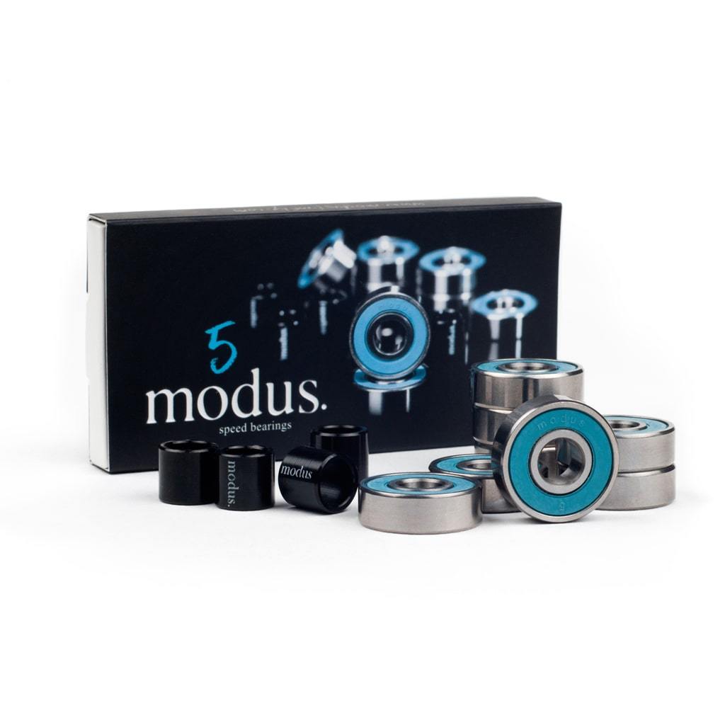 Modus Abec 5 Skateboard Bearings in Blue Boardertown