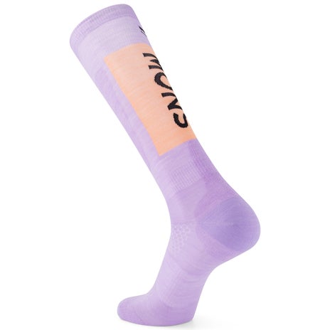 Mons Royale Atlas Merino Snow Sock in Lupin/Punch