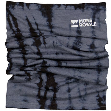 Mons Royale Daily Dose Merino Neckwarmer in Grey Tie Dye