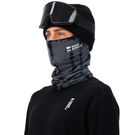Mons Royale Daily Dose Merino Neckwarmer in Grey Tie Dye