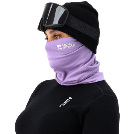 Mons Royale Double Up Merino Neckwarmer in Lupin