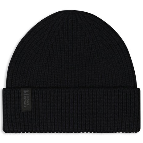 Mons Royale Fjord Merino Beanie in Black