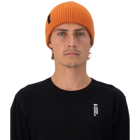 Mons Royale Fjord Merino Beanie in Orange