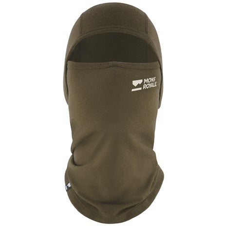 Mons Royale Santa Rosa Merino Balaclava in Dark Olive