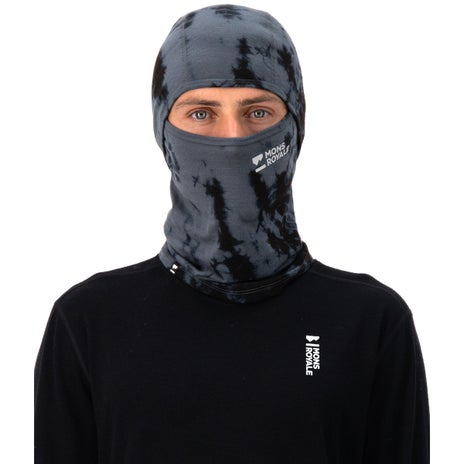 Mons Royale Santa Rosa Merino Balaclava in Grey Tie Dye