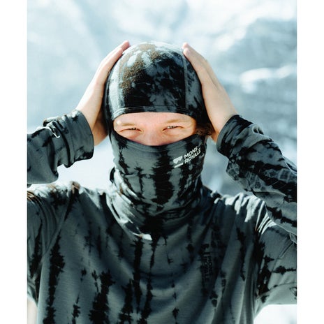 Mons Royale Santa Rosa Merino Balaclava in Grey Tie Dye