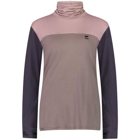 Mons Royale Yotei BF High Neck in Mauve Dust