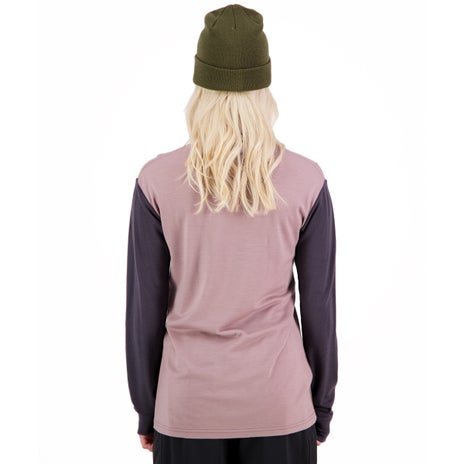 Mons Royale Yotei BF High Neck in Mauve Dust