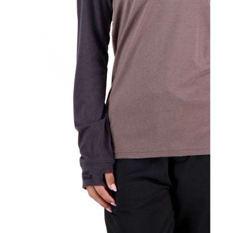 Mons Royale Yotei BF High Neck in Mauve Dust