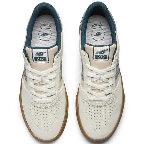 NB Numeric 272 Shoe in Sea Salt/Teal