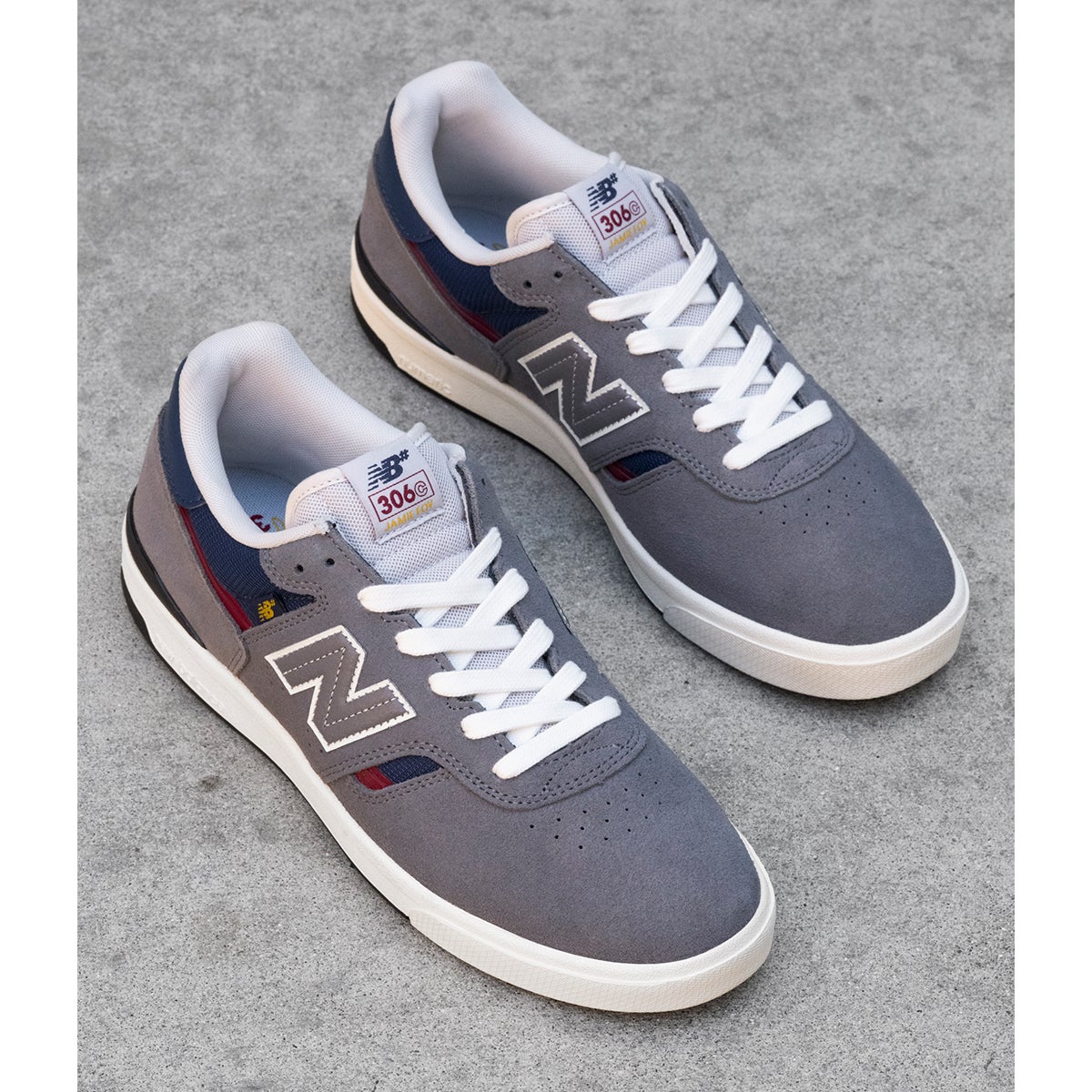 NB Numeric 306 Cup X Jamie Foy Shoe in Castlerock/Navy