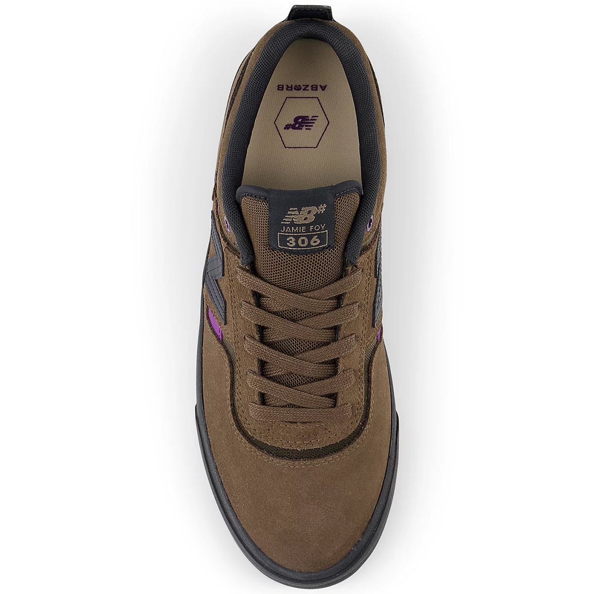 NB Numeric 306 Shoe in Brown Black Boardertown