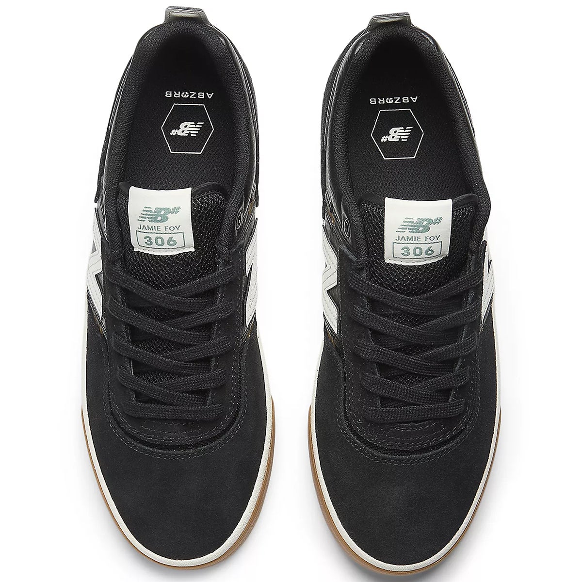 NB Numeric 306 x Jamie Foy Shoe in Black/White | Boardertown US