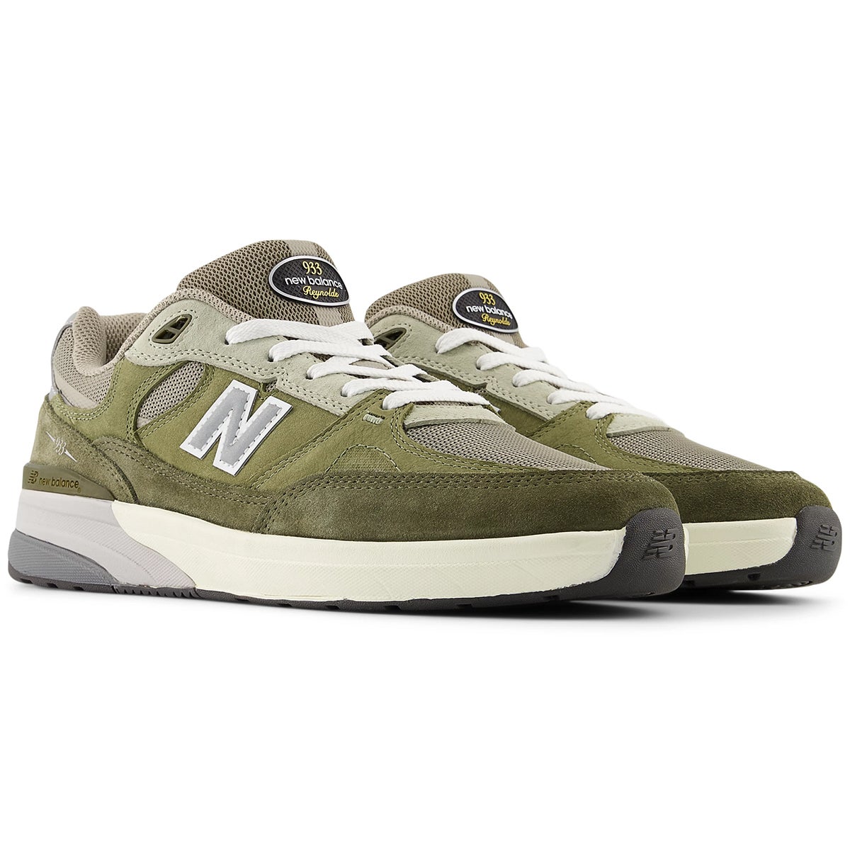 NB Numeric 933 X Andrew Reynolds Shoe in Olive Boardertown